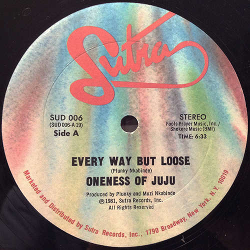 Cover Oneness Of Juju - Every Way But Loose (12) Schallplatten Ankauf