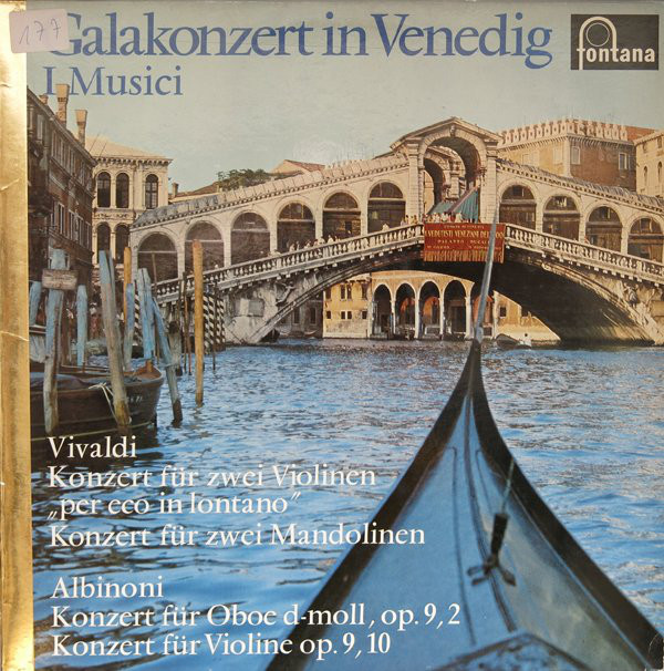 Cover Vivaldi*, Albinoni*, I Musici - Galakonzert In Venedig  (LP) Schallplatten Ankauf