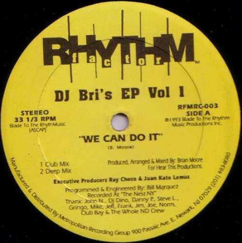 Cover DJ Bri - DJ Bri's EP Vol. 1 (12, EP) Schallplatten Ankauf