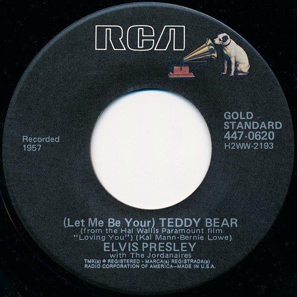 Cover Elvis Presley With The Jordanaires - (Let Me Be Your) Teddy Bear / Loving You (7, Single, RE) Schallplatten Ankauf