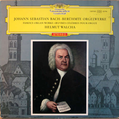 Cover Johann Sebastian Bach, Helmut Walcha - Berühmte Orgelwerke (LP, Red) Schallplatten Ankauf