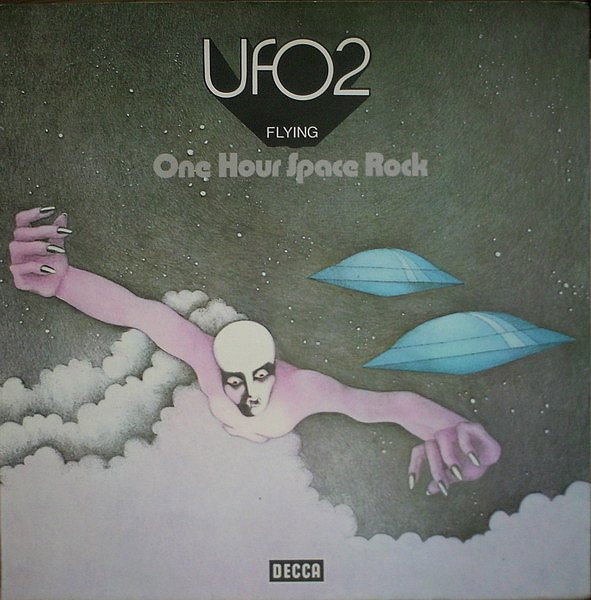 Cover UFO (5) - UFO 2 - Flying - One Hour Space Rock (LP, Album, RP, Gat) Schallplatten Ankauf