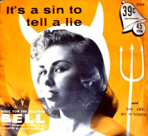 Cover Bell Ringers - It's A Sin To Tell A Lie / You Are My Sunshine (7, Single) Schallplatten Ankauf