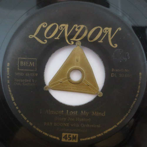 Cover Pat Boone - I Almost Lost My Mind (7, Single, Mono) Schallplatten Ankauf