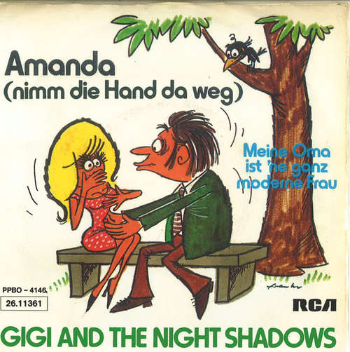 Cover Gigi And The Night Shadows - Amanda (Nimm Die Hand Da Weg)  (7, Single) Schallplatten Ankauf