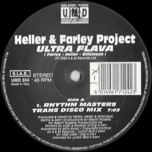 Cover Heller & Farley Project - Ultra Flava (Rhythm Masters Mixes) (12) Schallplatten Ankauf
