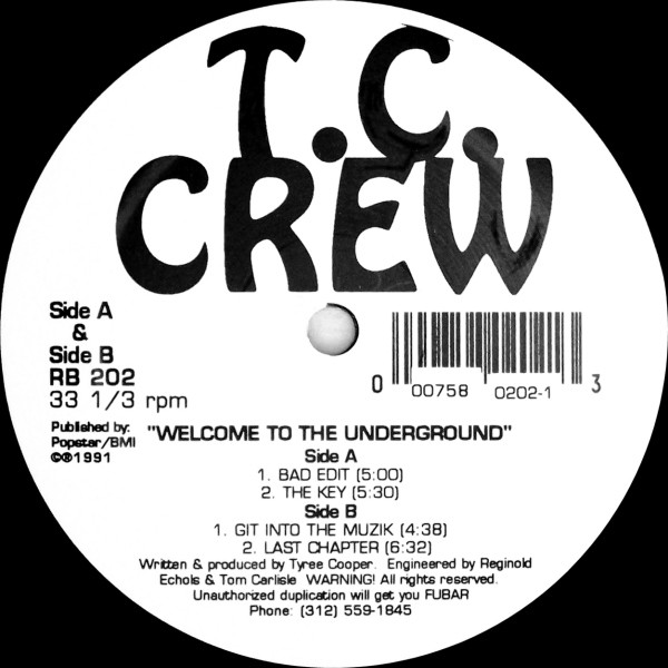 Cover T.C. Crew* - Welcome To The Underground (12) Schallplatten Ankauf