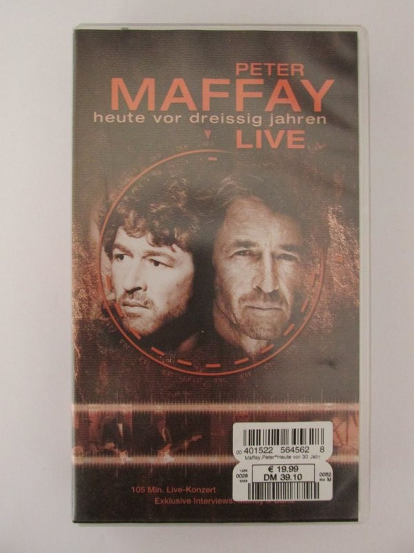 Cover Peter Maffay - Heute Vor Dreissig Jahren Live (VHS) Schallplatten Ankauf