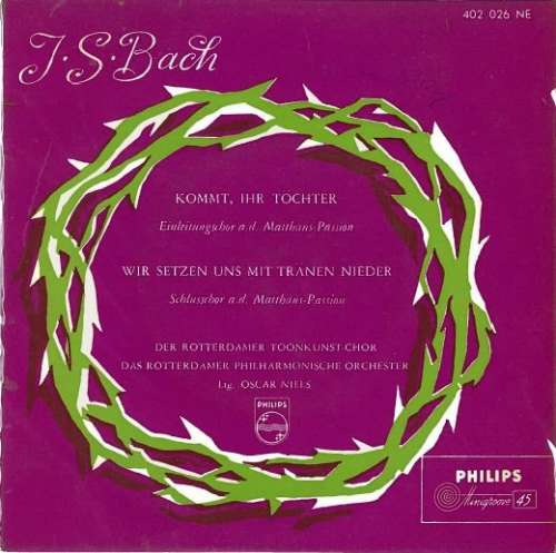 Cover J.S. Bach* - Kommt, Ihr Töchter / Wir Setzen Uns Mit Tränen Nieder (7, Single) Schallplatten Ankauf