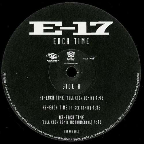 Cover E-17 - Each Time (12) Schallplatten Ankauf