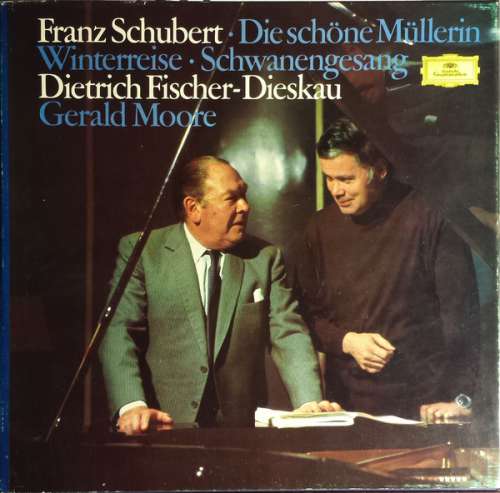 Cover Franz Schubert, Dietrich Fischer-Dieskau, Gerald Moore - Lieder Volume 3 / Die Schöne Müllerin / Winterreise / Schwanengesang (4xLP + Box) Schallplatten Ankauf