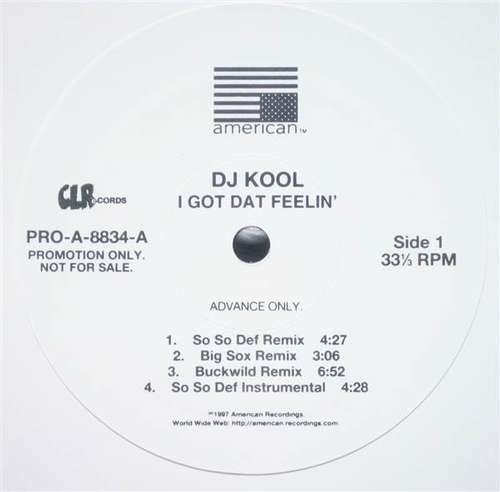 Cover DJ Kool - I Got Dat Feelin' (Remix) (12, Promo) Schallplatten Ankauf