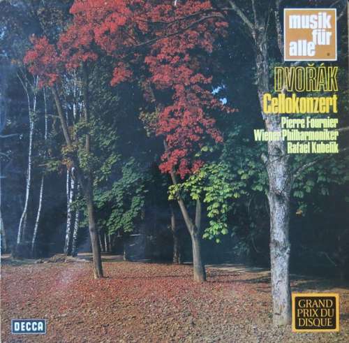 Cover Dvořák* - Pierre Fournier, Wiener Philharmoniker, Rafael Kubelik - Cellokonzert (LP, RE) Schallplatten Ankauf
