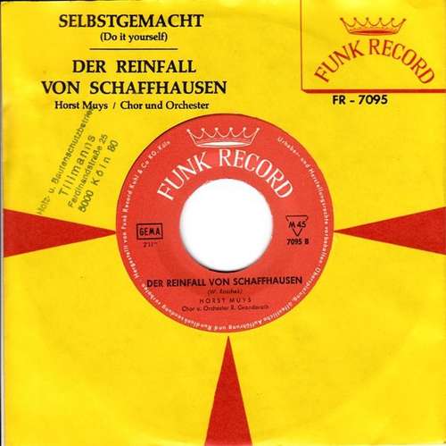 Cover Horst Muys - Selbstgemacht (Do It Yourself) (7, Single) Schallplatten Ankauf