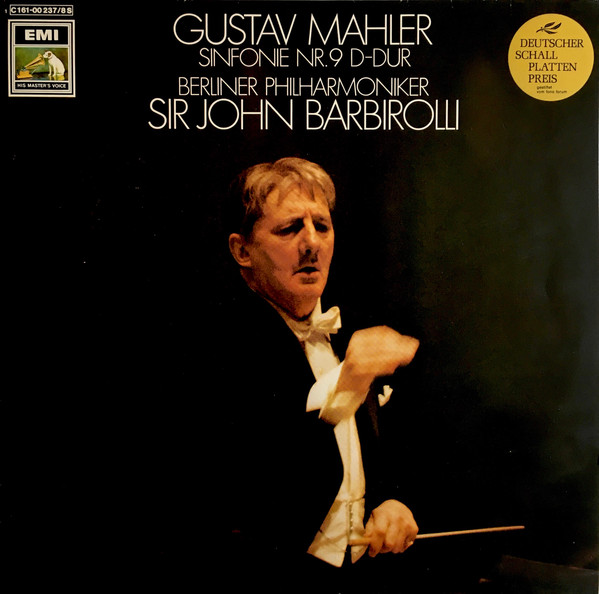 Cover Gustav Mahler, Berliner Philharmoniker, Sir John Barbirolli - Sinfonie Nr. 9 D-Dur (LP, RE, Gat + LP, S/Sided, RE) Schallplatten Ankauf