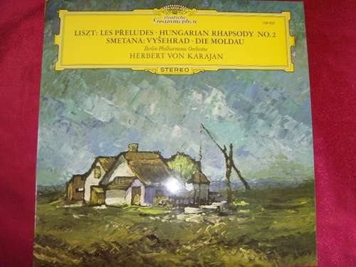 Cover Herbert von Karajan - Liszt: Les Preludes - Hungarian Rhapsody No.2 / Smetana: Vysehrad - Die Moldau. Berlin Philharmonic Orchestra (LP) Schallplatten Ankauf