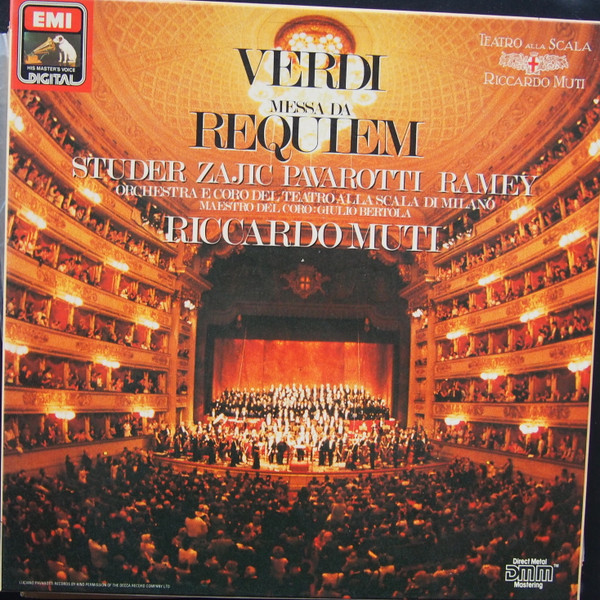 Bild Verdi*, Studer* • Zajic* • Pavarotti* • Ramey*, Orchestra* E Coro Del Teatro Alla Scala Di Milano*, Riccardo Muti - Messa Da Requiem (2xLP + Box) Schallplatten Ankauf