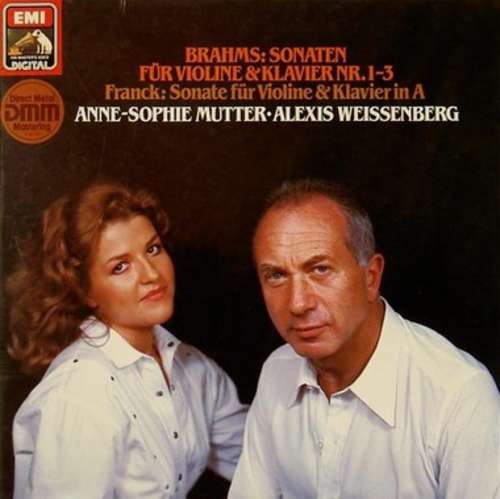Cover Brahms* / Franck* – Anne-Sophie Mutter ∙ Alexis Weissenberg - Sonaten Für Violine & Klavier Nr. 1-3 / Sonate Für Violine & Klavier in A (2xLP + Box) Schallplatten Ankauf