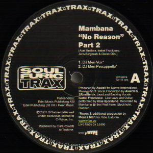 Cover Mambana - No Reason (Part 2) (12) Schallplatten Ankauf