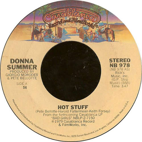 Cover Donna Summer - Hot Stuff (7, Single, 56) Schallplatten Ankauf
