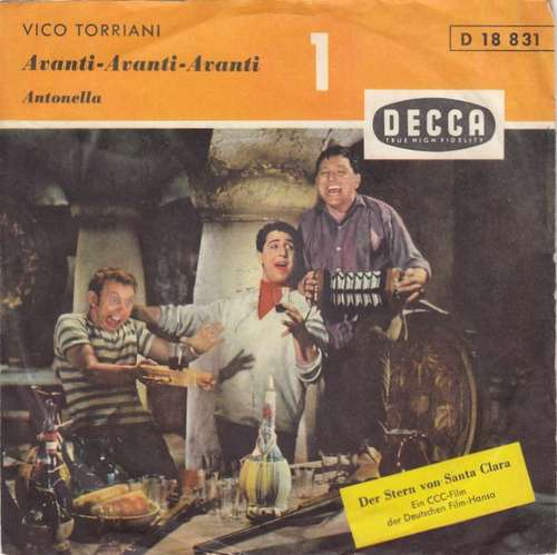 Cover Vico Torriani - Avanti-Avanti-Avanti (7, Single) Schallplatten Ankauf