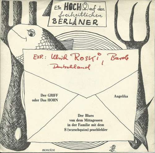 Cover Ulrich Roski - Ein Hoch Auf Den Freiheitlichen Berliner (7) Schallplatten Ankauf