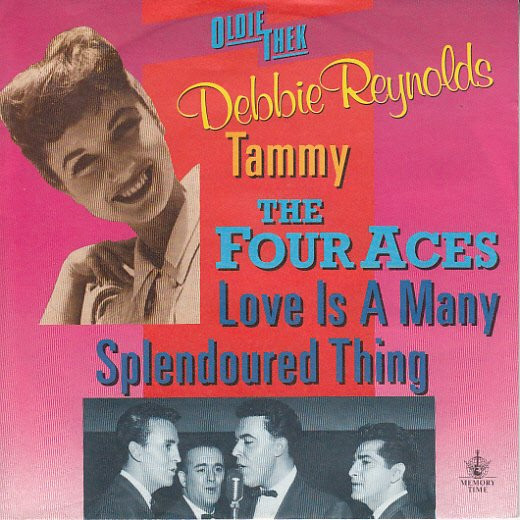 Cover Debbie Reynolds / The Four Aces - Tammy / Love Is A Many Splendoured Thing (7, Single, RE) Schallplatten Ankauf