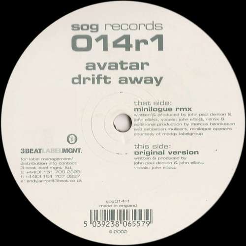 Cover Avatar (7) - Drift Away (12) Schallplatten Ankauf