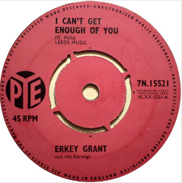 Cover Erkey Grant And The Eerwigs - I Can't Get Enough Of You / I'm A Hog For You (7, Single) Schallplatten Ankauf