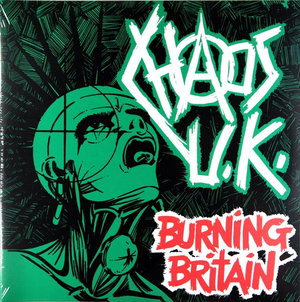 Cover Chaos UK - Burning Britain (2xLP, Comp, Ltd, Cle) Schallplatten Ankauf
