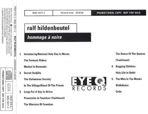 Cover Ralf Hildenbeutel - Hommage À Noire (CD, Promo) Schallplatten Ankauf