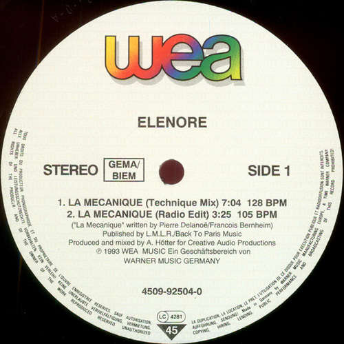 Cover Elenore - La Mecanique (12, Maxi) Schallplatten Ankauf