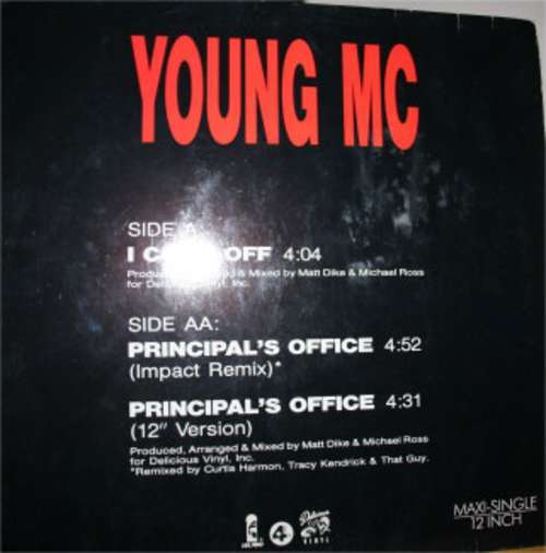 Cover Young MC - I Come Off / Principal's Office (12) Schallplatten Ankauf