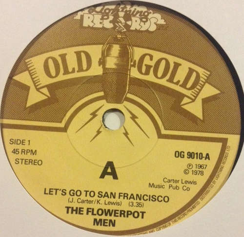 Cover The Flowerpot Men* - Let's Go To San Francisco / Sweet Baby Jane (7, RP) Schallplatten Ankauf