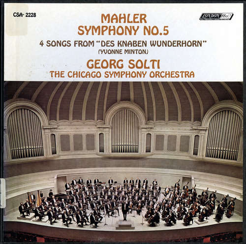 Cover Mahler* / The Chicago Symphony Orchestra, Georg Solti, Yvonne Minton - Symphony No. 5 / 4 Songs From Des Knaben Wunderhorn (2xLP, Album + Box) Schallplatten Ankauf