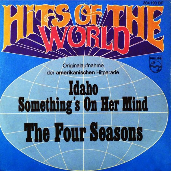 Cover The Four Seasons - Idaho / Something's On Her Mind (7, Single, Mono) Schallplatten Ankauf