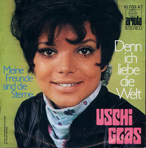 Cover Uschi Glas - Denn Ich Liebe Die Welt (7, Single) Schallplatten Ankauf