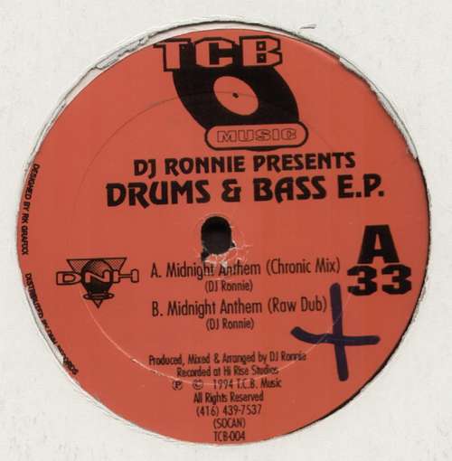 Cover DJ Ronnie - Drums & Bass E.P. (12, EP) Schallplatten Ankauf