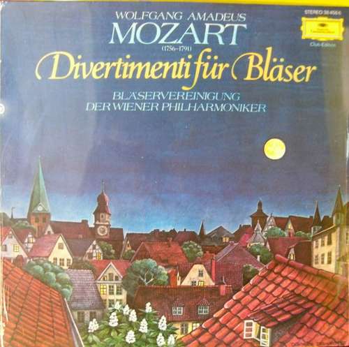 Cover Mozart*, Bläservereinigung Der Wiener Philharmoniker - Divertimenti Für Bläser (LP, Club) Schallplatten Ankauf
