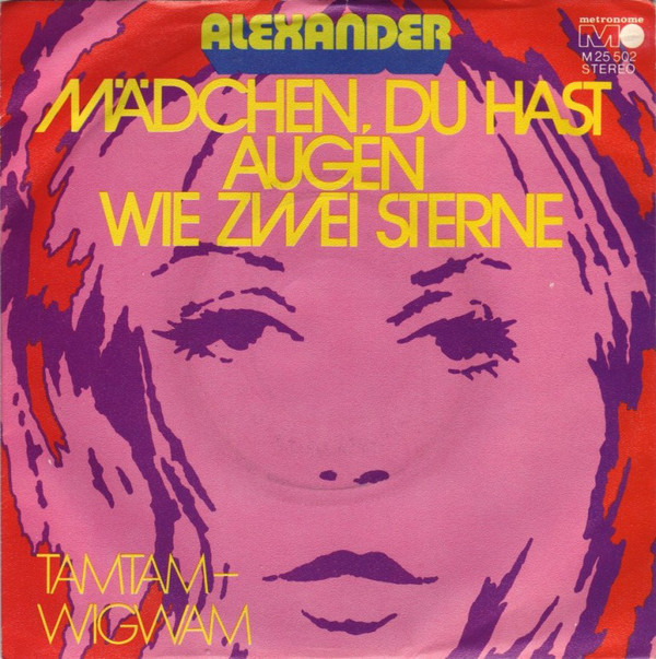 Cover Alexander (48) - Mädchen Du Hast Augen Wie Zwei Sterne (7, Single) Schallplatten Ankauf