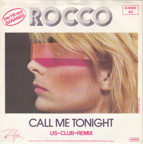 Cover Rocco* - Call Me Tonight (US-Club-Remix) (7, Single) Schallplatten Ankauf