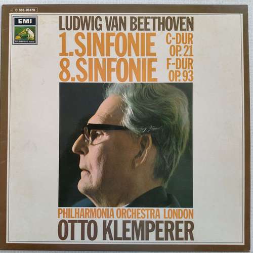 Cover Beethoven*, Otto Klemperer, Philharmonia Orchestra - The Beethoven Symphonies Numbers 1 & 8 In C Major, Op. 21 And In F Major, Op. 93 (LP, RE) Schallplatten Ankauf