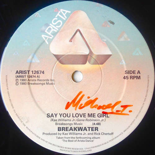 Cover Breakwater - Say You Love Me Girl (12, RE) Schallplatten Ankauf