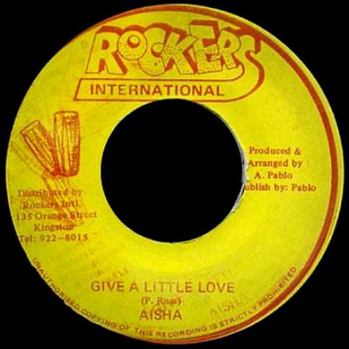 Cover Aisha - Give A Little Love (7) Schallplatten Ankauf