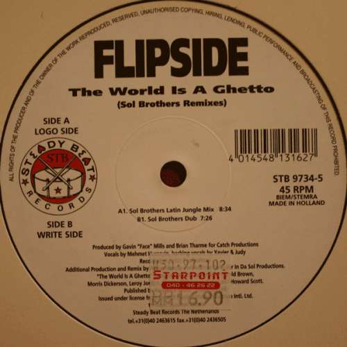 Cover Flipside (5) - The World Is A Ghetto (Sol Brothers Remixes) (12) Schallplatten Ankauf