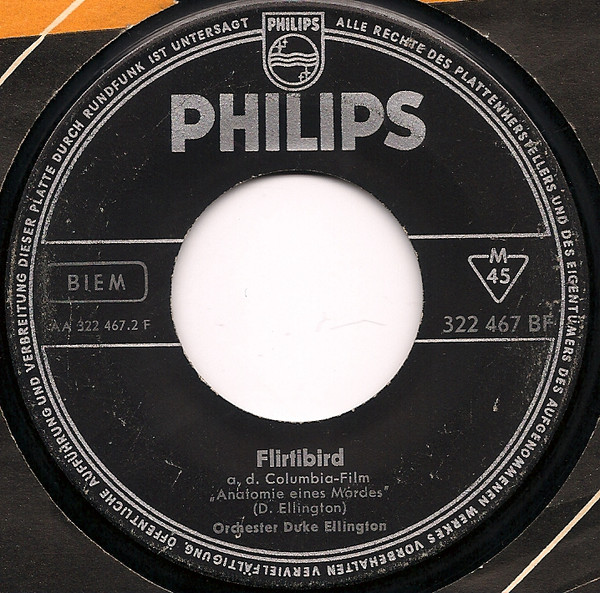 Cover Orchester Duke Ellington* - Anatomy Of A Murder / Flirtibird (7, Mono) Schallplatten Ankauf