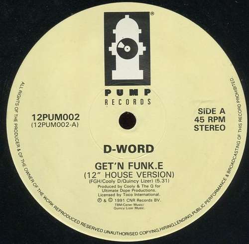 Cover D-word - Get'N Funk.E (12) Schallplatten Ankauf