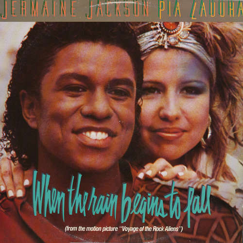 Cover Jermaine Jackson & Pia Zadora - When The Rain Begins To Fall (12) Schallplatten Ankauf