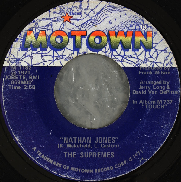 Cover The Supremes - Nathan Jones / Happy (Is A Bumpy Road) (7, Sup) Schallplatten Ankauf
