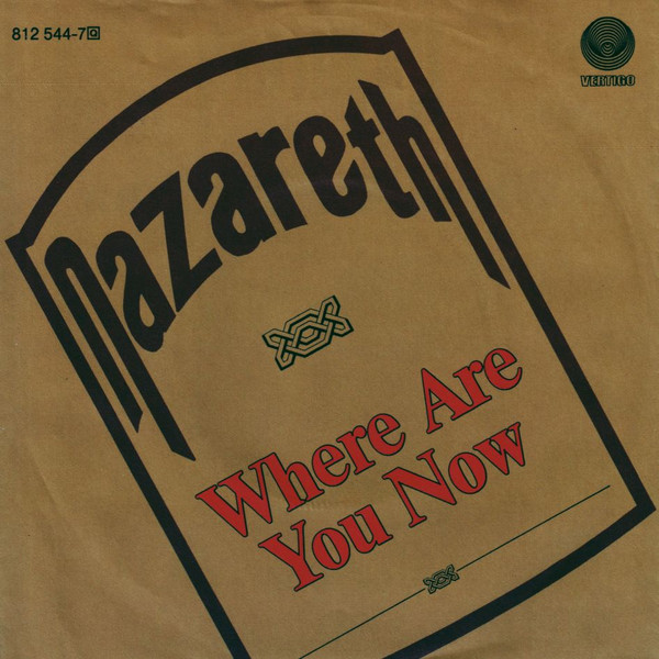 Cover Nazareth (2) - Where Are You Now (7, Single) Schallplatten Ankauf